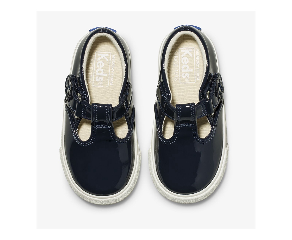 Slip Ons Keds Niños Azul Marino - Daphne Patent - 806-OCJFSU